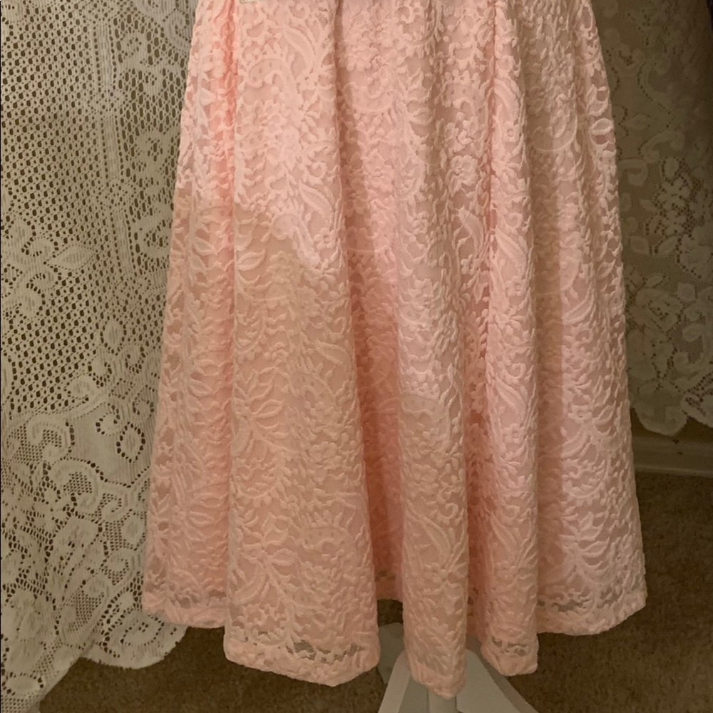 CHARTER CLUB pull over knee length dress, with scalloped cuff sleeves. (lace) - Picture 6 of 13